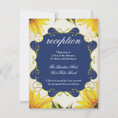Carte de réception Tournesol - Invitation de maria (Devant)