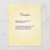 Carte de réception Tropical Sunset Wedset (Dos)