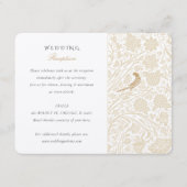 Carte de réception victorienne florale enchantée (Devant)