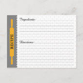 Carte de recette (Devant)