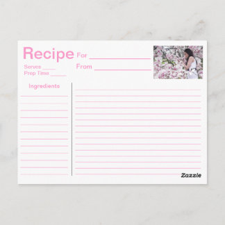 Carte de recette