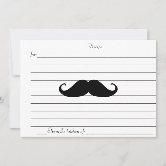 CARTE DE RECETTE (Devant)