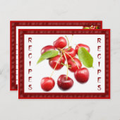 Carte de recette (Devant / Derrière)