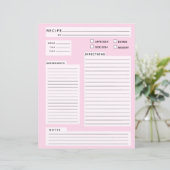 Carte de recette (Debout devant)