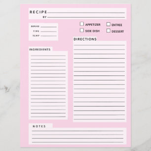 Carte de recette