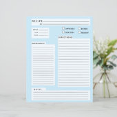 Carte de recette (Debout devant)