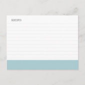 carte de recette (Devant)