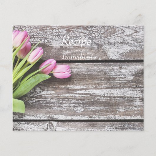 Carte de recette (Devant)