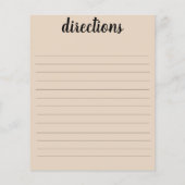 Carte de recette (Dos)