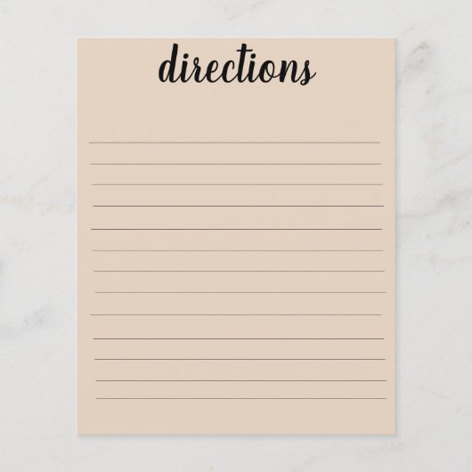 Carte de recette (Dos)