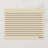 Carte de recette (Dos)