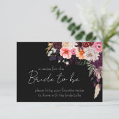 Carte de recette à apporter Dark Moody (Debout devant)