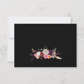 Carte de recette à apporter sombre et romantique (Dos)