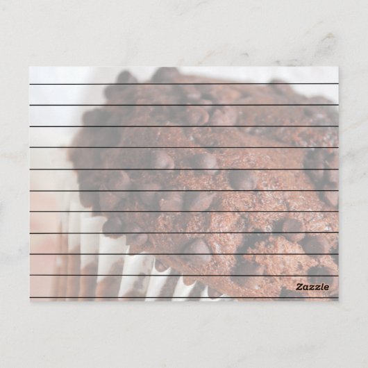 Carte de recette à base de chips au chocolat (Dos)