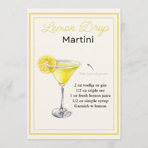 Carte de recette à base de martini au citron modif