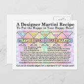 Carte de recette à base de martini de printemps à  (Devant / Derrière)