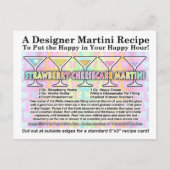 Carte de recette à base de martini de printemps à  (Devant)