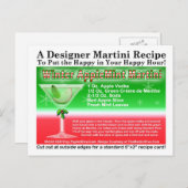 Carte de recette à la menthe de Noël de la pomme d (Devant / Derrière)