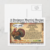 Carte de recette à la pomme Jack Thanksgiving Mart (Devant / Derrière)