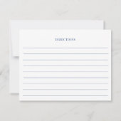 Carte de recette à thé Blue Hydrangea Fête des mar (Dos)