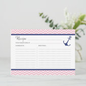 Carte de recette Ancre nautique (Debout devant)