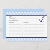 Carte de recette Ancre nautique (Devant / Derrière)