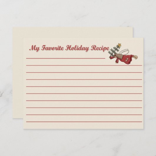 Carte de Recette Angel de vacances (Devant / Derrière)