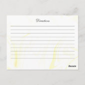 Carte de recette aquarelle Ukraine (Dos)