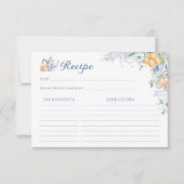 Carte de recette au citron et à la Fête des mariée (Devant)