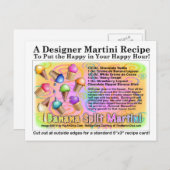 Carte de recette Banana Split Ice Cream Martini Re (Devant / Derrière)