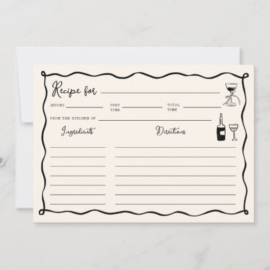 Carte de recette Black Thats Amore Fête des mariée (Devant)