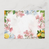 Carte de recette blanche citron rose (Dos)