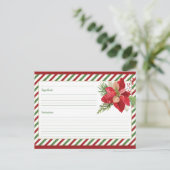 Carte de recette blanche mignonne (Debout devant)