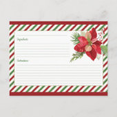 Carte de recette blanche mignonne (Dos)