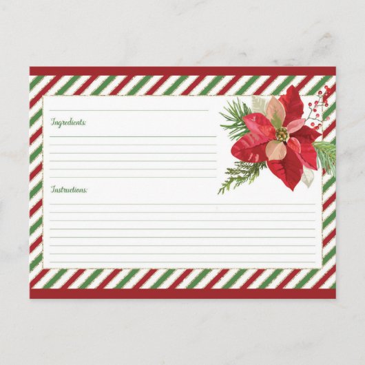 Carte de recette blanche mignonne (Devant)