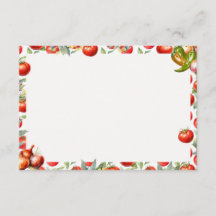 Carte de recette blanche pour chips 'N Salsa