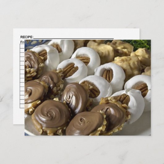 Carte de recette Blank Assorted Candy (Devant / Derrière)