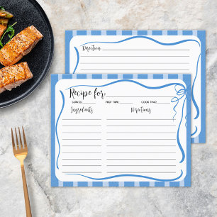 Carte de recette Blue Stripes et citrons