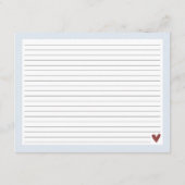 Carte de recette Blue + White Holiday Baking (Dos)