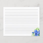 Carte de recette Blueberries et Foliage (Dos)