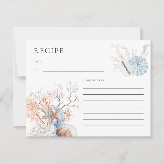 Carte de recette Boho Beach Coral Reef (Devant)