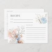 Carte de recette Boho Beach Coral Reef (Devant / Derrière)