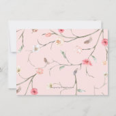 carte de recette boho chic boho rose floral (Dos)