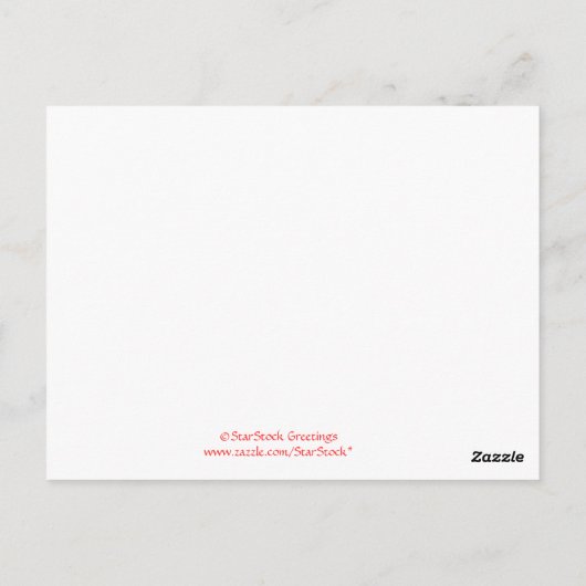 Carte de recette Bordure rouge (Dos)