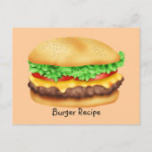 Carte de recette Burger (Devant)