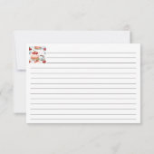 Carte de recette café et gâteau cerise (Dos)