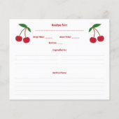 Carte de recette cerise (Devant)