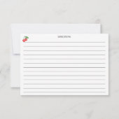 Carte de recette cerise botanique (Dos)