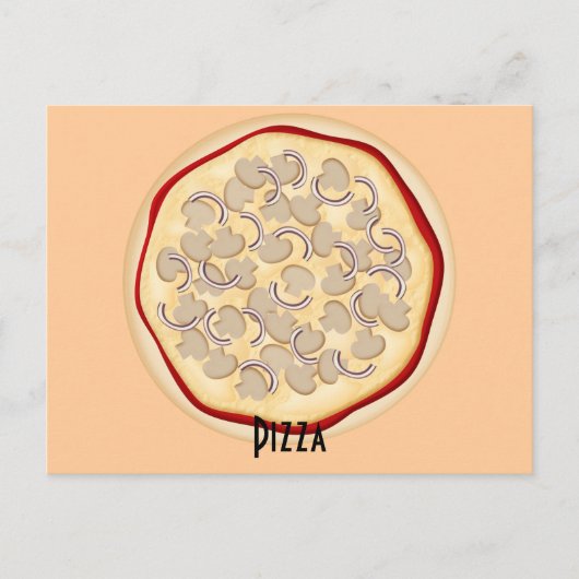 Carte de recette Champignons et Oignons Pizza (Devant)