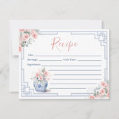 Carte de recette chinoiserie pot en gingembre rose (Devant)